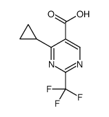 4-Cyclopropyl-2-(trifluoromethyl)-5-pyrimidinecarboxylic acid图片