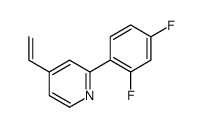 2-(2,4-difluorophenyl)-4-ethenylpyridine Structure