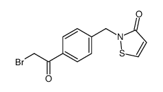 2-[[4-(2-bromoacetyl)phenyl]methyl]-1,2-thiazol-3-one Structure