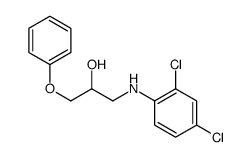 1-(2,4-dichloroanilino)-3-phenoxypropan-2-ol Structure