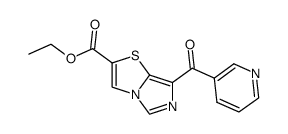 2-ethoxycarbonyl-7-(pyridin-3-yl)carbonylimidazo[5,1-b]thiazole Structure