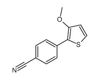 4-(3-methoxythiophen-2-yl)benzonitrile Structure