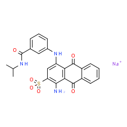 1-amino-4-[3-(isopropylamino)carbonylanilino]-9,10-dihydro-9,10-dioxoanthracene-2-sulphonic acid, sodium salt picture