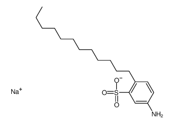 sodium 5-amino-2-dodecylbenzenesulphonate结构式