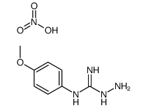 1-amino-2-(4-methoxyphenyl)guanidine,nitric acid结构式