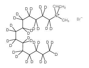 Tetradecyltrimethylammonium-d29 bromide Structure