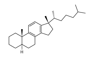 17β-Methyl-18-nor-5α-cholesta-8,11,13-triene结构式