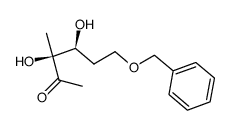 (3S,4S)-6-Benzyloxy-3,4-dihydroxy-3-methyl-hexan-2-one Structure