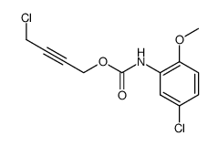 (5-chloro-2-methoxy-phenyl)-carbamic acid-(4-chloro-but-2-ynyl ester) Structure