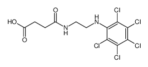 N-[2-(2,3,4,5,6-pentachloro-anilino)-ethyl]-succinamic acid结构式