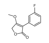 3-(3-fluorophenyl)-4-methoxy-5H-furan-2-one结构式