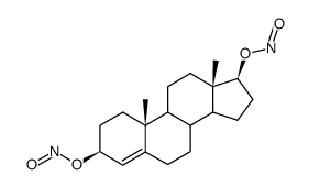 3β,17β-O-Dinitroso-Δ4-androsten结构式