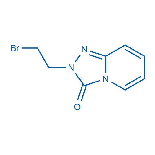 2-(2-溴乙基)-2H,3H-[1,2,4]三唑并[4,3-a]吡啶-3-酮结构式