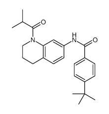 4-tert-butyl-N-[1-(2-methylpropanoyl)-3,4-dihydro-2H-quinolin-7-yl]benzamide Structure