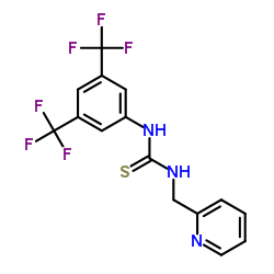 1-[3,5-Bis(trifluoromethyl)phenyl]-3-(2-pyridinylmethyl)thiourea结构式