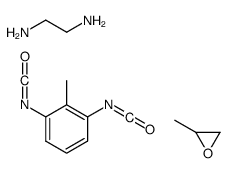 1,3-diisocyanato-2-methylbenzene,ethane-1,2-diamine,2-methyloxirane Structure