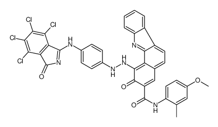 1-[[4-[(4,5,6,7-Tetrachloro-3-oxo-isoindoline-1-ylidene)amino]phenyl]azo]-2-hydro xy-N-(4-methoxy-2-methylphenyl)-11H-benzo[a]carbazole-3-carboxamide picture