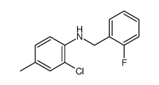 2-Chloro-N-(2-fluorobenzyl)-4-methylaniline Structure