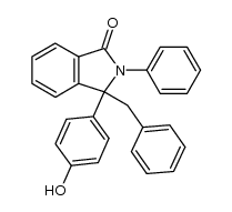 3-benzyl-3-(4-hydroxyphenyl)-2-phenylisoindolin-1-one Structure