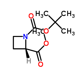 1-tert-butyl 2-methyl (2S)-azetidine-1,2-dicarboxylate structure