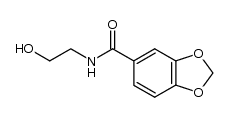 N-(2-hydroxyethyl)benzo[d][1,3]dioxole-5-carboxamide Structure