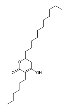 5-hexyl-4-hydroxy-2-undecyl-2,3-dihydropyran-6-one Structure