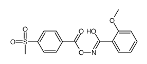 [(2-methoxybenzoyl)amino] 4-methylsulfonylbenzoate Structure