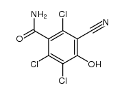 1-carbamoyl-3-cyano-4-hydroxy-2,5,6-trichlorobenzene结构式