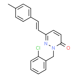 2-(2-CHLOROBENZYL)-6-(4-METHYLSTYRYL)-3(2H)-PYRIDAZINONE Structure