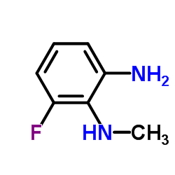 3-Fluoro-N2-methyl-1,2-benzenediamine结构式