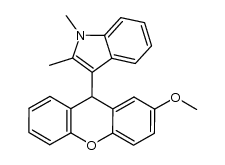 3-(2-methoxy-9H-xanthen-9-yl)-1,2-dimethyl-1H-indole Structure