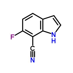 6-Fluoro-1H-indole-7-carbonitrile Structure