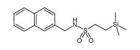 N-(naphthalen-2-ylmethyl)-2-(trimethylsilyl)ethane-1-sulfonamide Structure