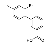 2-Bromo-4-methylbiphenyl-3-carboxylic acid structure