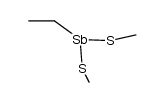 dimethyl ethylstibonodithioite Structure