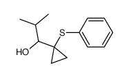 1-<(phenylthio)cyclopropyl>-2-methyl-1-ethanol Structure