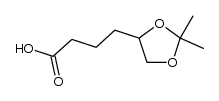 (+/-)-4-(2,2-dimethyldioxolan-4-yl)butanoic acid结构式