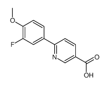 6-(3-fluoro-4-methoxyphenyl)pyridine-3-carboxylic acid Structure