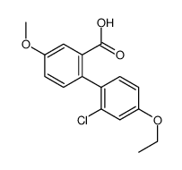 2-(2-chloro-4-ethoxyphenyl)-5-methoxybenzoic acid结构式