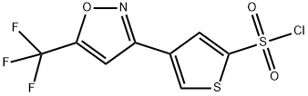 4-[5-(trifluoromethyl)-3-isoxazolyl]-2-thiophenesulfonyl chloride结构式