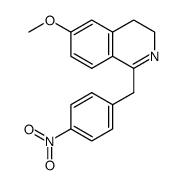 6-methoxy-1-(4-nitrobenzyl)-3,4-dihydroisoquinoline结构式