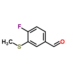 4-Fluoro-3-(methylthio)benzaldehyde Structure