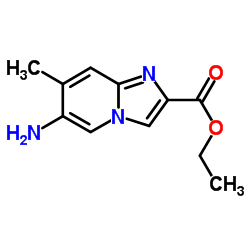 Ethyl 6-amino-7-methylimidazo[1,2-a]pyridine-2-carboxylate结构式