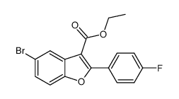 ethyl 5-bromo-2-(4-fluorophenyl)benzofuran-3-carboxylate结构式