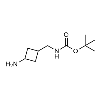 tert-Butyl ((3-aminocyclobutyl)methyl)carbamate Structure