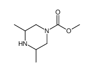 methyl 3,5-dimethylpiperazine-1-carboxylate结构式