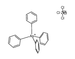 tetraphenylarsonium pentachlorozirconate Structure