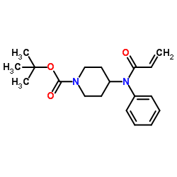 2-Methyl-2-propanyl 4-[acryloyl(phenyl)amino]-1-piperidinecarboxylate Structure