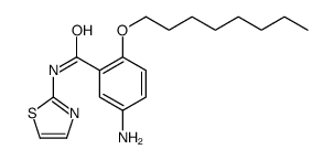 5-amino-2-octoxy-N-(1,3-thiazol-2-yl)benzamide结构式