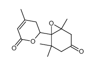 1-(5,6-dihydro-2H-4-methyl-2-oxopyran-6-yl)-1,2-oxo-2,6,6-trimethylcyclohexan-4-one Structure